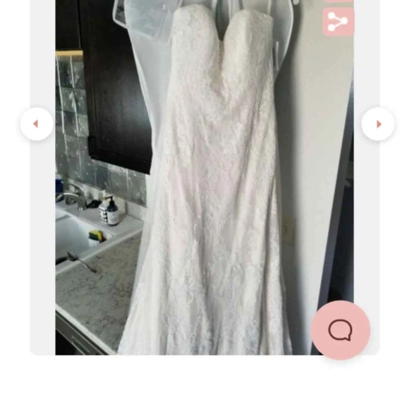 Maggie Sottero Ivory Lace Wedding Gown - Picture 2 of 5